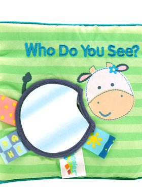 你看见了谁 我的di一本标签书 布书 英文原版绘本 My First Taggies Book Who Do You See Rag Book 低幼儿启蒙 亲子早教启蒙