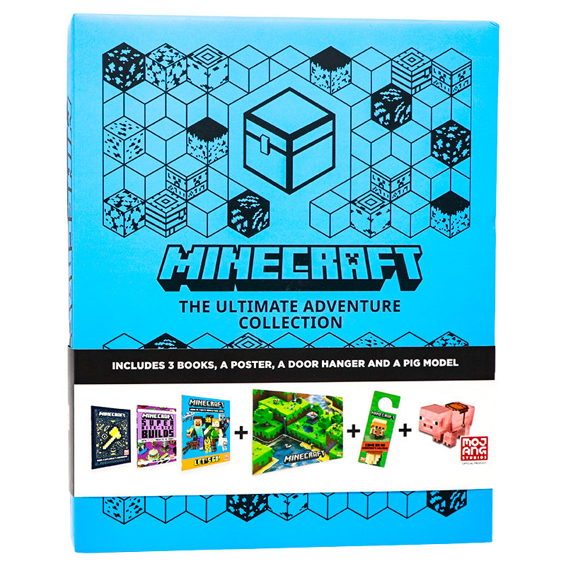 我的世界冒险礼盒 英文原版 Minecraft Ultimate Adventure Gift Box 游戏周边书籍 探索者指南 活动手册 MC游戏世界 Mojang AB