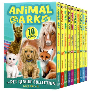 动物方舟10册盒装 Animal Ark 英文原版章节书 青少年英语课外阅读启蒙故事书漫画桥梁书Lucy Daniels著作Orchards出版平装版
