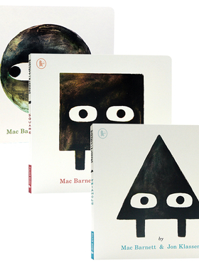 英文原版绘本 Triangle/Square/Circle 形状三部曲三角形正方形圆形 幽默趣味故事图画书形状认知艺术启蒙Mac Barnett Jon Klassen