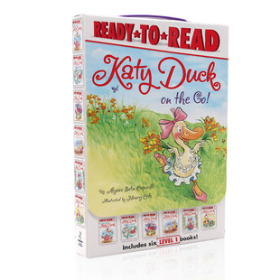Pre-Level 鸭子凯蒂6册盒装 Ready to Read Level 1系列 Katy Duck on the go 儿童英语分级读物 2-5岁适用 平装绘本 Henry Cole
