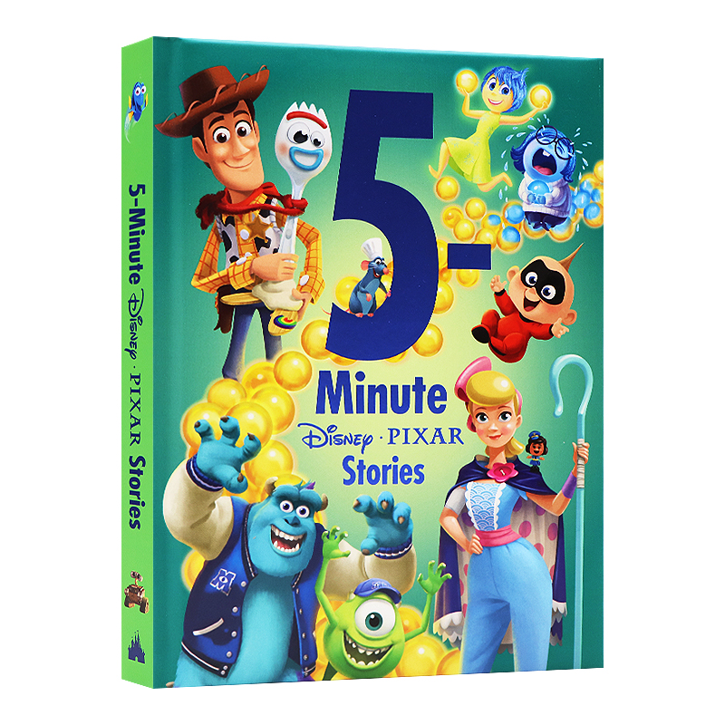 迪士尼皮克斯 5分钟故事合集 英文原版 5-Minute Disney Pixar Stories 绘本亲子阅读儿童书籍 进口精装绘本 经典迪士尼卡通人物