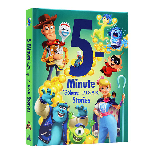 迪士尼皮克斯 5分钟故事合集 英文原版 5-Minute Disney Pixar Stories 绘本亲子阅读儿童书籍 进口精装绘本 经典迪士尼卡通人物