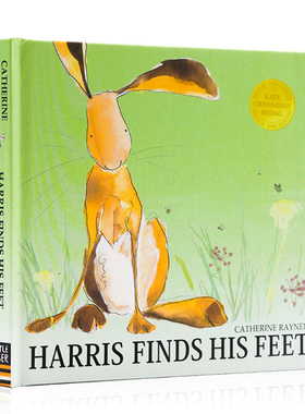 进口英文原版正版 Harris Finds His Feet 哈里的大脚 儿童英语启蒙绘本图画故事书 凯特格林纳威奖 亲子阅读 Catherine Rayner