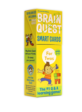 Brain Quest for Threes Smart Cards 英文原版 2-3岁大脑任务启蒙级学前智力开发问答卡美国学前小学生全科练习