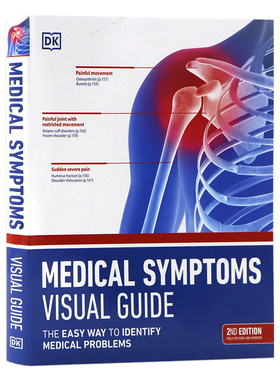 DK出品医学症状视觉指南英文原版 Medical Symptoms Visual Guide  医疗保健诊断识别疑似病症或伤害科普百科参考书籍