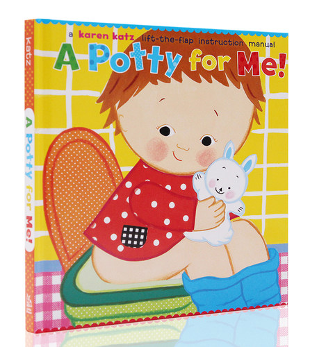 上厕所绘本英文原版 A Potty for Me 我的便壶 上厕所时间 如厕习惯养成 Karen Katz 凯伦卡茨/卡伦卡茨幼儿行为 英语启蒙精装绘本