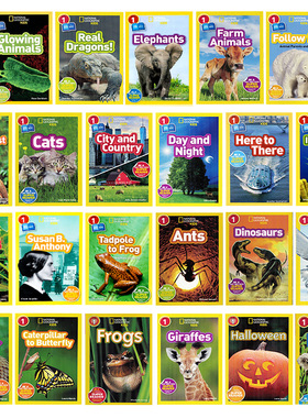 100元5件 国家地理kids 美国国家地理分级阅读1级别National Geographic Kids Readers Level 1 英文原版图书儿童科普百科认知读物
