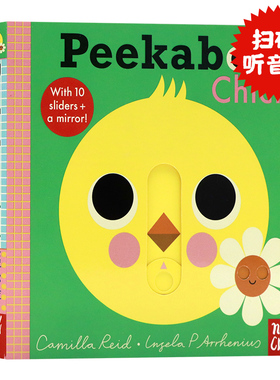 Nosy Crow躲猫猫系列 小鸡篇 英文原版绘本 Peekaboo Chick 儿童机关操作游戏纸板翻翻书边玩边学英语启蒙绘本0-3岁附镜子