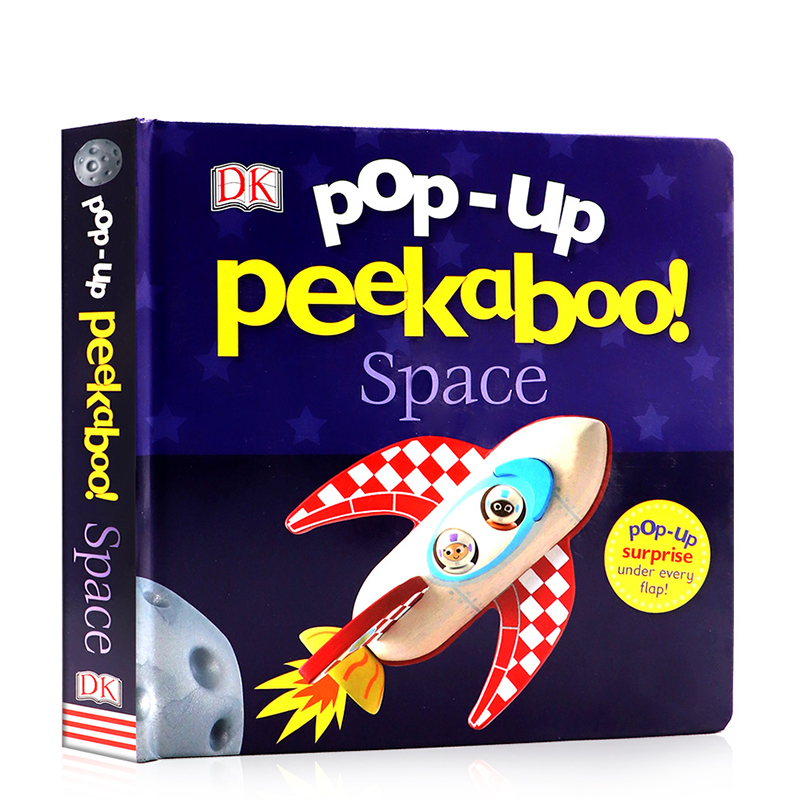英文原版绘本DK出版 躲猫猫立体纸板书 太空 Pop Up Peekaboo Space 儿童英语启蒙绘本 亲子互动 睡前故事
