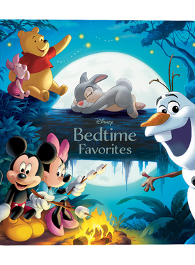 迪士尼睡前故事书合集 英文原版绘本 Disney Bedtime Favorites 儿童英语绘本经典图画书 Disney Press 童话故事精装睡前读物4-8岁