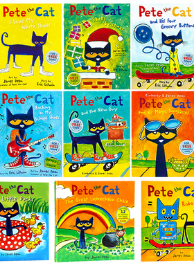 Pete the Cat系列皮特猫英文原版绘本 好性格养成书 吴敏兰常青藤爸爸书单 图画故事书3-6岁 儿童英语绘本阅读 亲子绘本