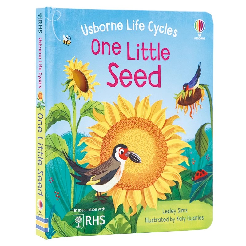 Usborne 生命周期系列 一粒小种子英文原版绘本 Life Cycles: One Little Seed 儿童英语阅读图画书 精美插画 Lesley Sims全彩绘本