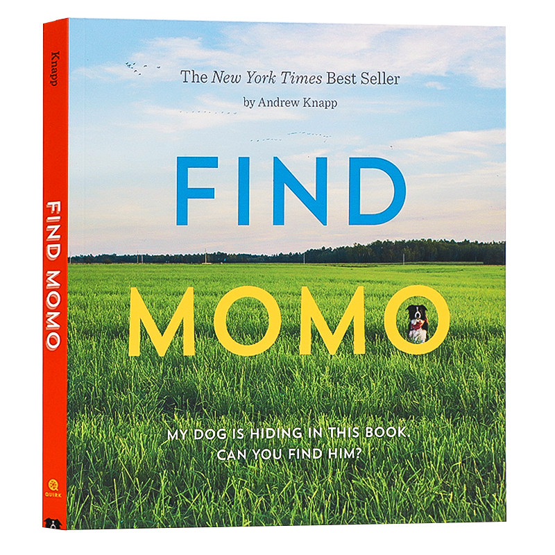现货让我们找到莫莫 Find Momo 英文原版摄影书 宠物摄影书爱狗人士儿童互动学习书进口正版插图书趣味书纽约时报畅销的风景摄影书