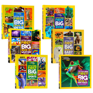 美国国家地理儿童百科6册 英文原版绘本 Little Kids First Big Book of How/Weather/science 精装全彩大开本 儿童知识百科全书
