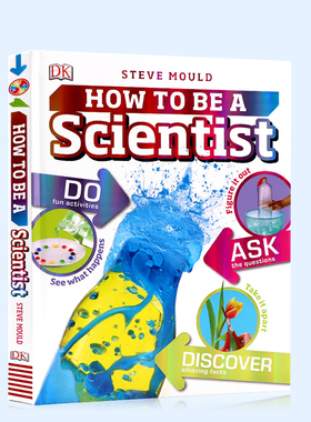 精装大开本彩图DK出版 职业技能小百科系列 科学家 How to Be a Scientist 小学生课外阅读趣味科普百科 儿童英语早教启蒙绘本
