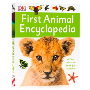 儿童动物科普参考书英文原版 现货DK动物百科全书 Encyclopedia Animal Reference精美插图少儿童图解科普书籍亲子阅读 First