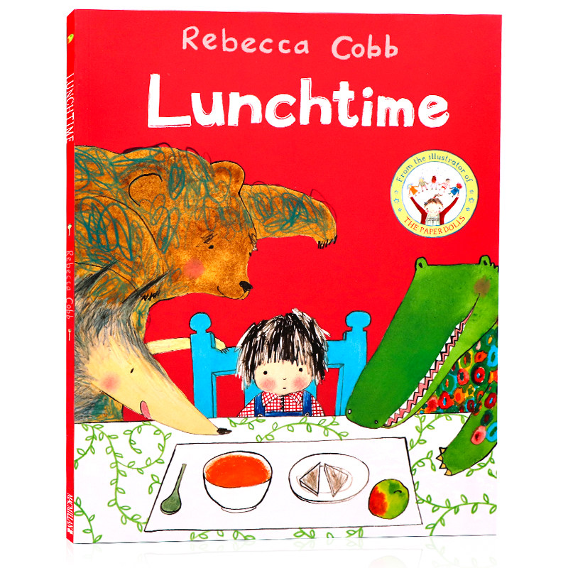 进口英文原版绘本 lunchtime 午餐时间 水石书店绘本奖 名家rebecca