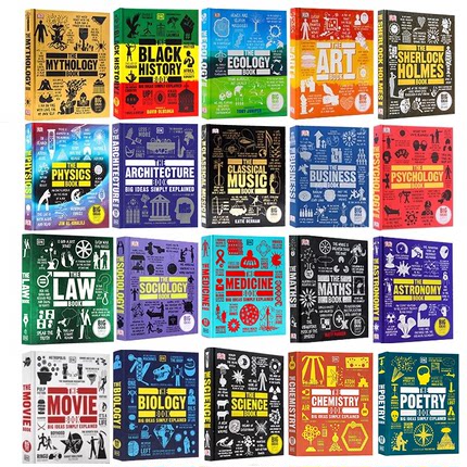 dk百科全书英文 big ideas simply explained 英文原版人类思想百科图鉴dk经济学百科 the science book  福尔摩斯 百科全书英文版