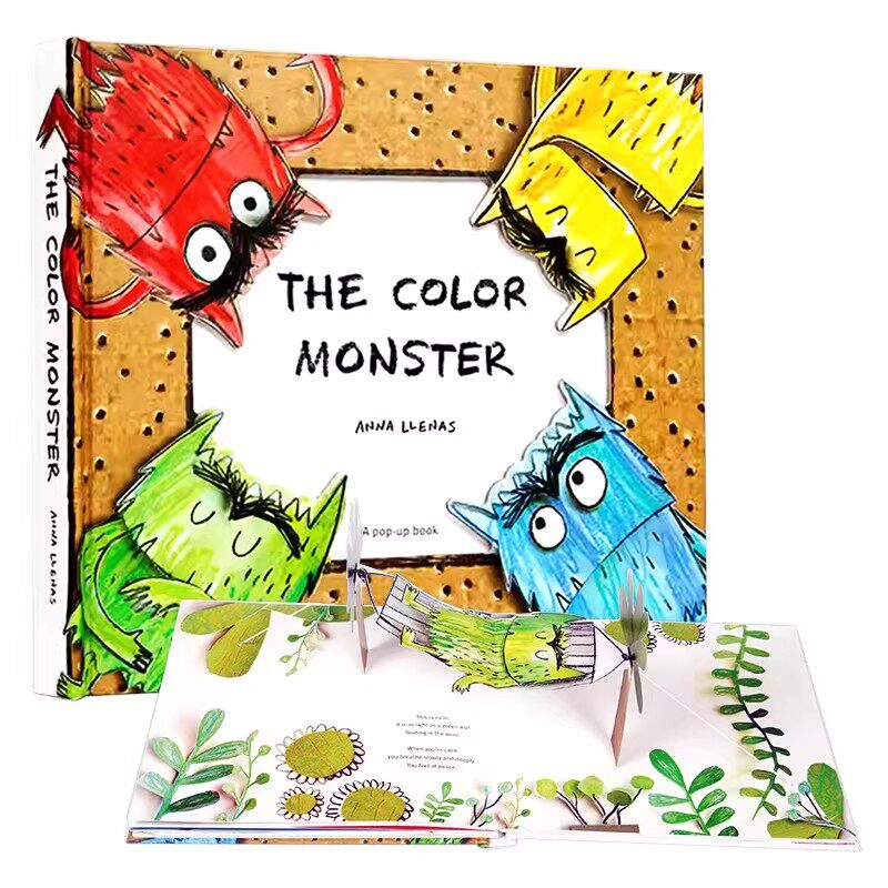 现货 我的情绪小怪兽立体书 The Colour Monster 英文原版儿童情商启蒙绘本 亲子共读情绪管理图画书 幼儿早教启蒙认知 全彩精装