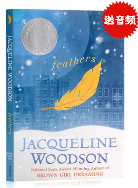 进口 英文原版正版小说Feathers 羽毛 纽伯瑞银奖儿童文学读物 Jacqueline Woodson 小学生初中课外故事读物 英文版进口书籍