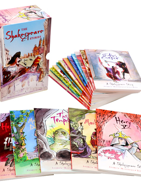 The Shakespeare Childrens Stories青少年版莎士比亚全集插图版16册礼盒装 英文原版 儿童经典阅读文学小说 中小学生课外故事读物