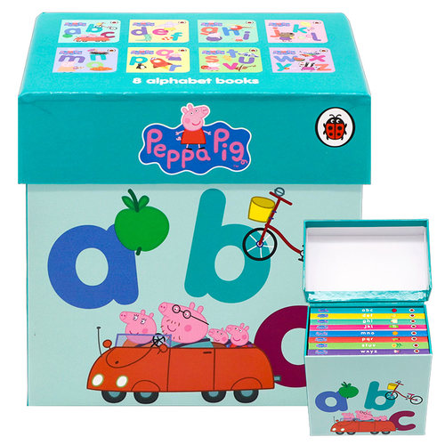 PeppaPig小猪佩奇的字母盒8册