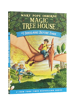 神奇树屋英语原版  Magic tree house #1:Dinosaurs Before Dark 恐龙谷历险记 进口英文原版正版 章节桥梁书