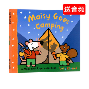 现货 点读版 小鼠波波绘本 Maisy Goes Camping 进口英文原版绘本 廖彩杏书单 第23本【支持毛毛虫点读笔】