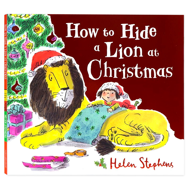 如何在圣诞节把狮子藏起来 英文原版绘本 how to hide a lion at