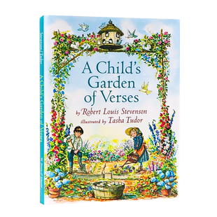 进口英文原版正版 一个孩子的诗园A Child's Garden of Verses 儿童韵律诗歌集 精美插图 学生课外读物 金银岛作者罗伯特路易斯