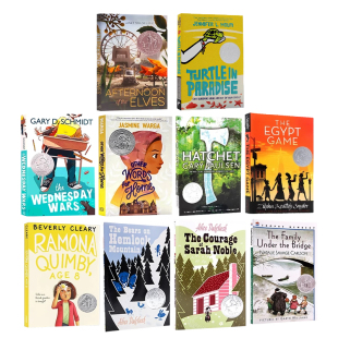 Newbery纽伯瑞获奖书单10册 英文原版小说 the Elves Three Times Luck Hatchet 经典儿童成长文学小说青少年课外读物平装8-12岁