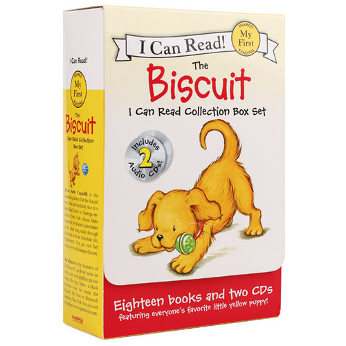 饼干狗英语绘本 小饼干狗第1阶段My first 18册 I can read Biscuit Phonics Fun 18册+2CD 英文原版 汪培珽书单 icanread分级读物