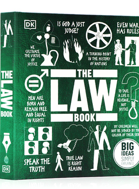 英文原版 DK The Law Book 法律手册 人类的思想百科丛书精装图解法律学知识科普百科 人文社科科普 Big Ideas Simply Explained