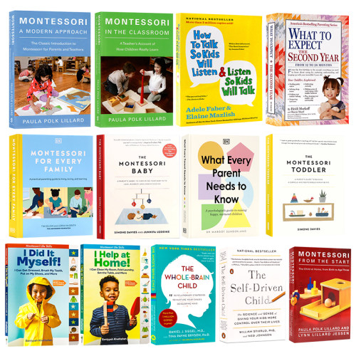 蒙台梭利英文原版 Montessori 新手父母的养育指南 全脑教养法 蒙氏教育理念蒙特梭利育儿法儿童育儿百科家庭教育早教书