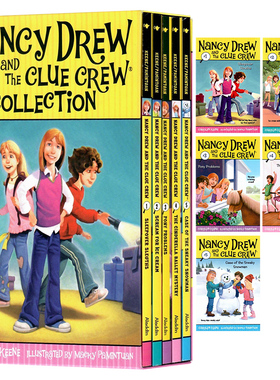 少女妙探南希朱尔和线索船员5册盒装 英文原版小说 The Nancy Drew and the Clue Crew Collection 侦探故事儿童初级桥梁章节书