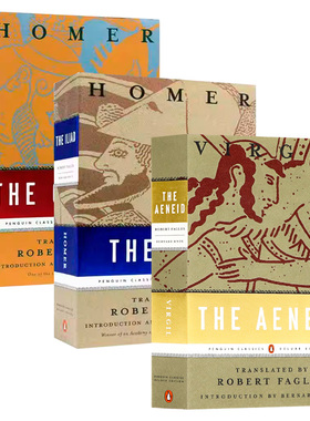 荷马史诗三部曲 英文原版 The Aeneid Penguin Classics Deluxe Edition伊利亚特 奥德赛 埃涅阿斯纪 经典豪华毛边版 青少年启蒙