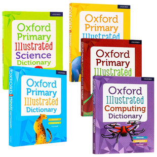 牛津图解词典5册 英文原版 Oxford Primary Illustrated Maths Dictionary 儿童课外英语学习工具书字典小学生自然科学启蒙全彩