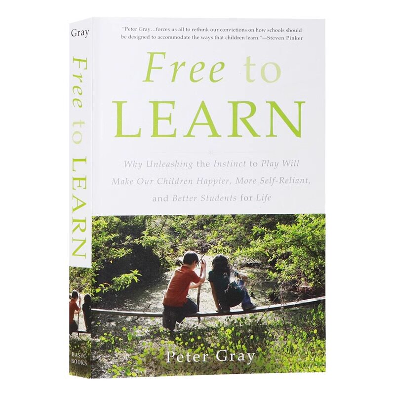 Free to Learn 玩耍精神 会玩的孩子真的有出息 英文原版书籍 家庭教育自我指导的学习英语读物 Peter Gray 学会控制自己的生活