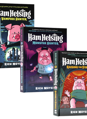 汉姆赫辛系列1-3册英文原版漫画小说 Ham Helsing  儿童全彩漫画绘本图画冒险小说历险探奇故事精装进口英语原版书籍