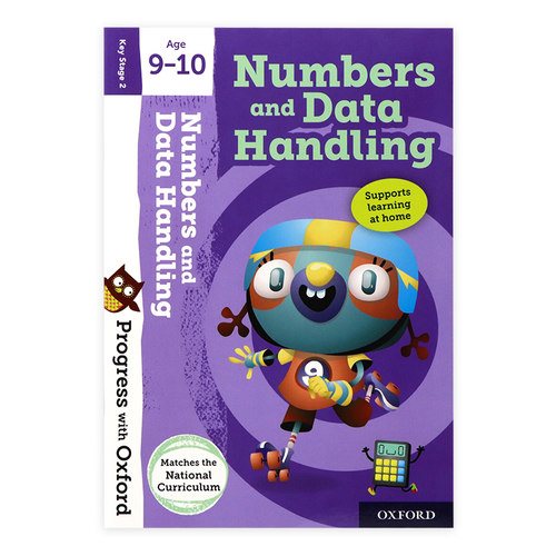 牛津绘本 9-10岁的数字和数据处理 英文原版 PWO Numbers and Data Handling Age 9-10 牛津分级阅读系列教辅附贴纸