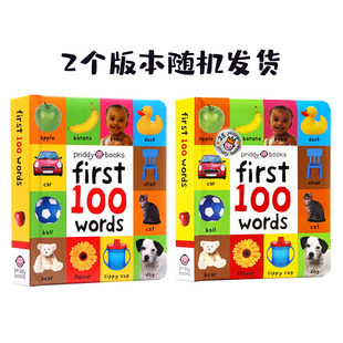 Words 启蒙认知100词系列 词汇图解Roger 绘本First Priddy 初级入门100个单词 100 3岁儿童英语早教启蒙认知纸板书 英文原版
