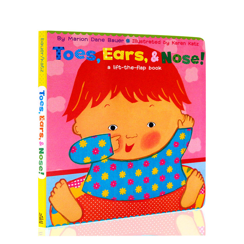 英文原版绘本 toes ears nose 鼻子眼睛耳朵五官认知 karen katz 凯伦