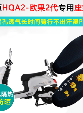 绿源HQA2欧果2代专用电动车坐垫套电瓶车防晒隔热LY800DQT-23座套