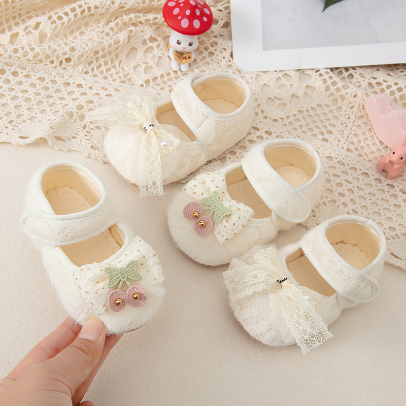 婴儿鞋子女宝宝蕾丝公主鞋春秋季软底布鞋魔术贴防掉鞋防滑0一1岁,童鞋/婴儿鞋/亲子鞋,婴儿步前鞋/袜鞋,淘宝优惠券,粉丝福利购,淘宝优惠卷