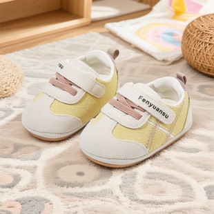 婴儿冬季 一岁男女宝宝软底学步鞋 12个月防滑 加厚加绒保暖棉鞋