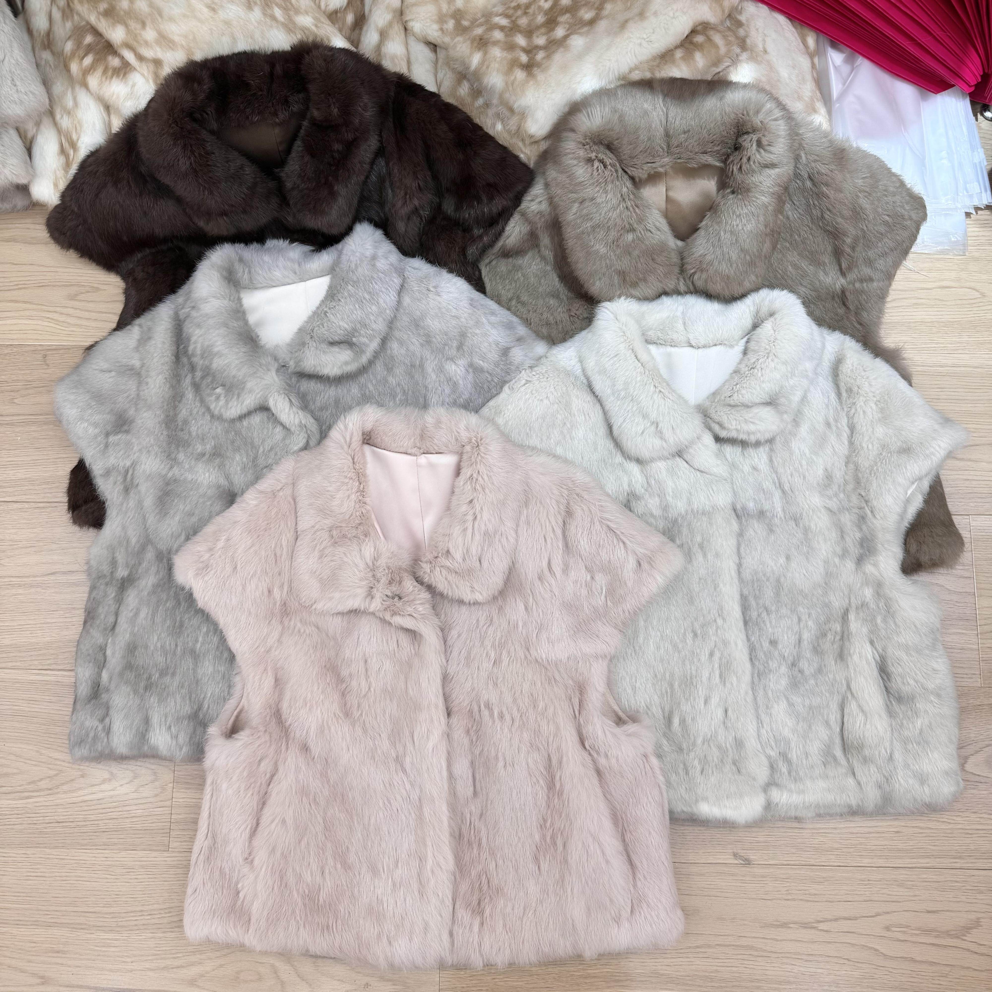 一善服饰冬上新高品质兔兔周末乐章进口雪兔毛高品质兔毛皮气质百