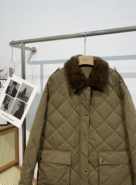 多+-派克鹅绒服保暖羽绒服外套(配毛领水貂真毛不可拆卸)T-98271