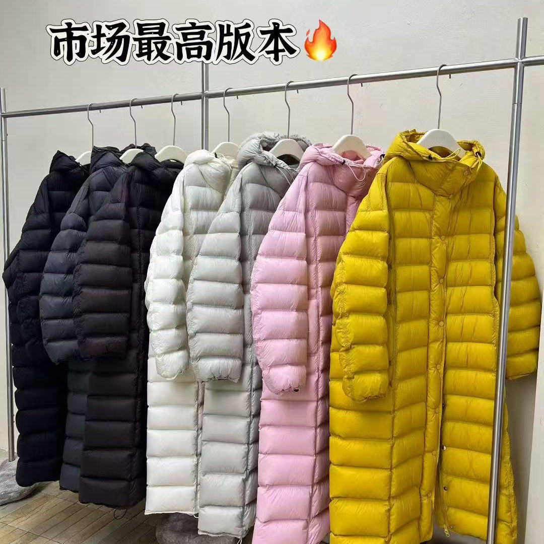 多多小众骨中长款连帽排扣洋气显瘦时尚保暖羽绒服外套8092