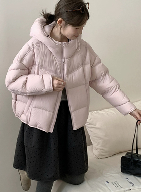 多多店韩系简约泡芙洋气百搭保暖羽绒服外套21366